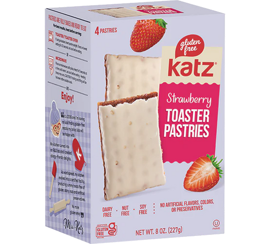 Katz Gluten Free Toaster Pastries Strawberry 227g