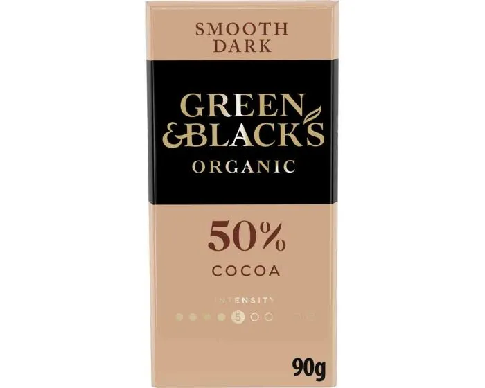 Green & Blacks Organic Smooth Dark Chocolate 50% 90g