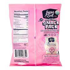 Lesser Evil Himalayan Pink Popcorn Snack 8 pk