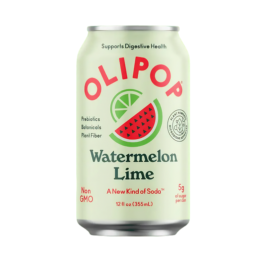 Olipop Watermelon Lime Prebiotic Soda 355ml
