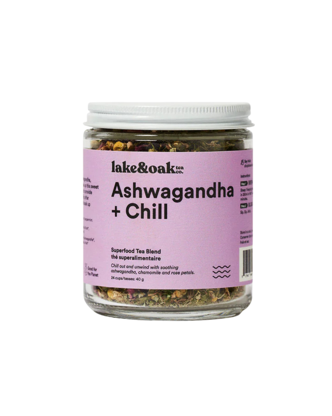 Lake and Oak Ashwagandha and Chill 24 Servings