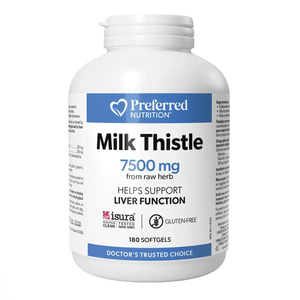Preferred Nitrition Milk Thistle 7500mg 180sgls