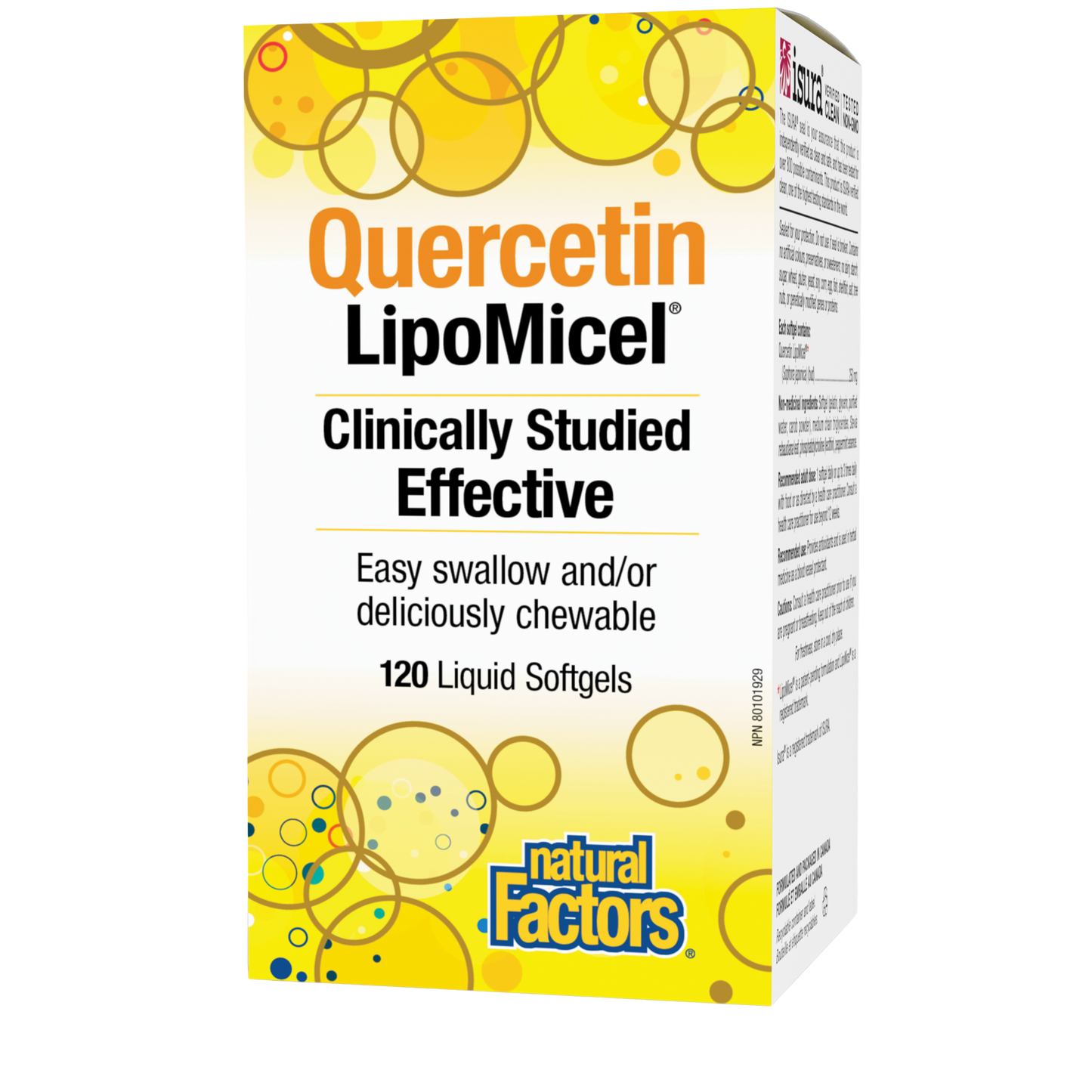 Natural Factors Quercetin LipoMicel Matrix 250mg 120 Softgels