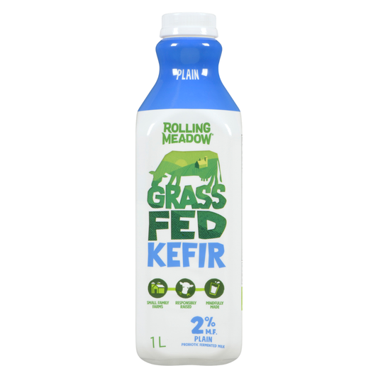 Rolling Meadows 2% Grass Fed Kefir Plain 1L