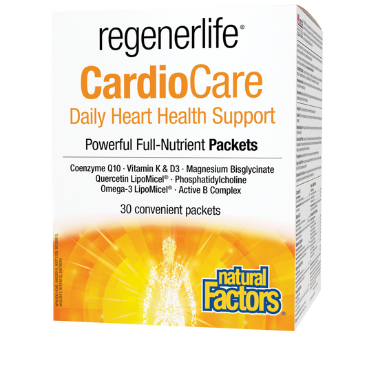 Natural Factors Regenerlife Cardio Care Kit 30 Cello Packs