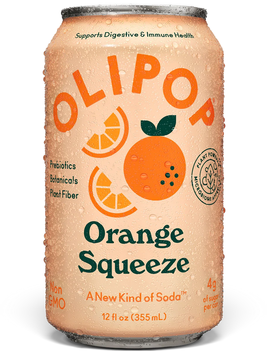 Olipop Orange Squeeze Prebiotic Soda 355ml