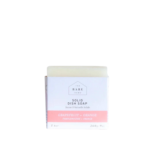 The Bare Home Solid Dish Soap Bergamot Lime 260g