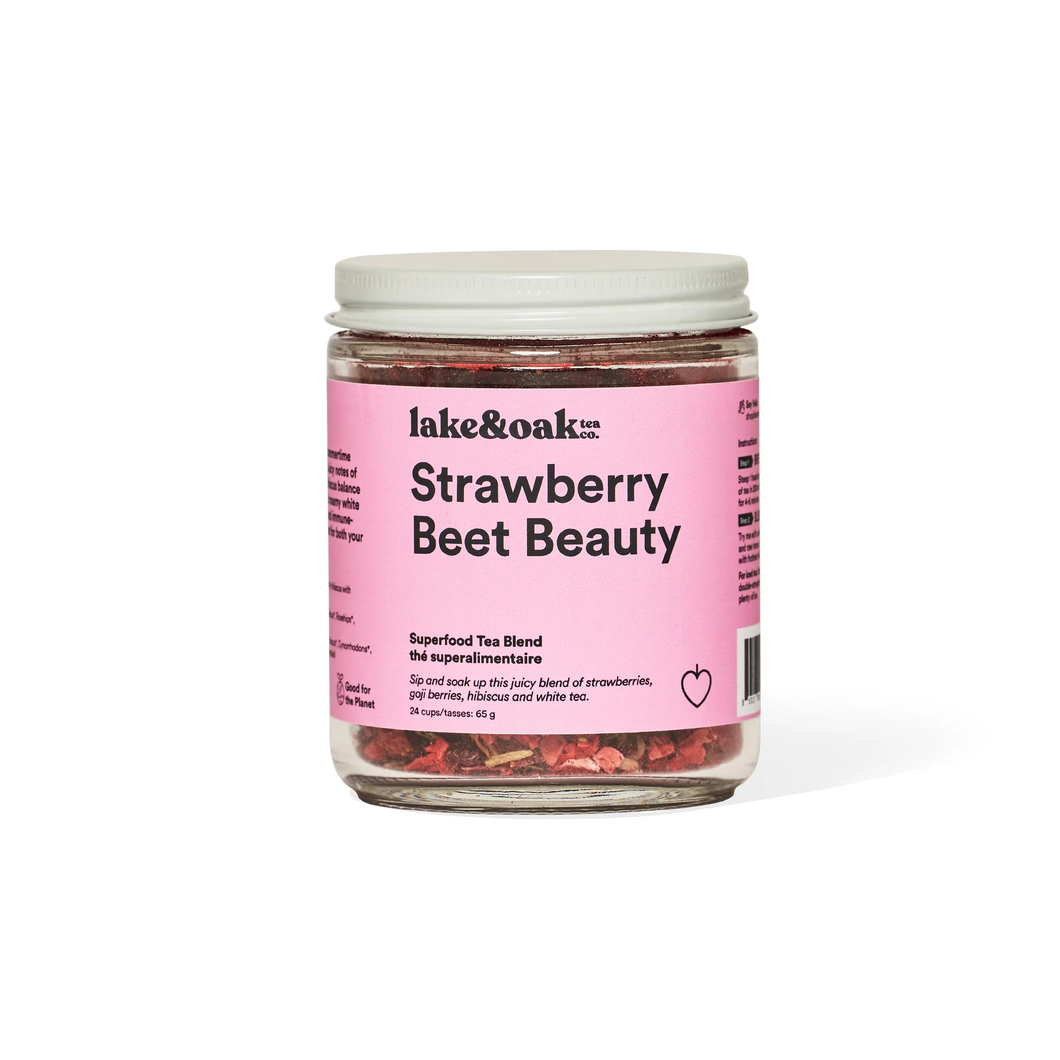 Lake & Oak Strawberry Beet Beauty 65g - 24 Servings