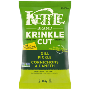 Kettle Dill Pickle Krinkle Cut Chips 198g