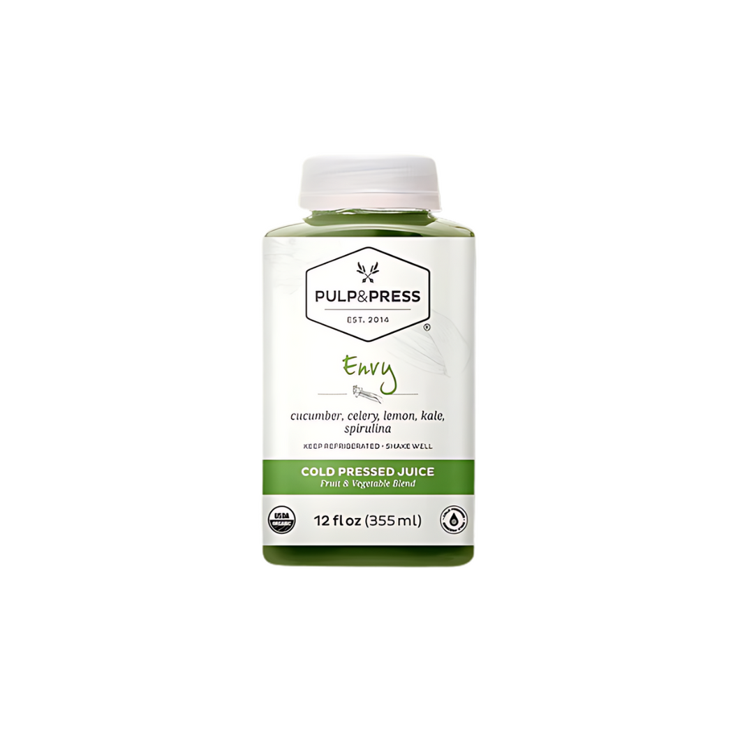 Pulp and Press Organic Cold Pressed Juice Envy 355ml