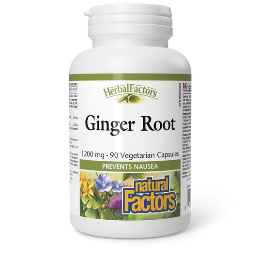 Natural Factors Ginger Root 1200mg 90 Vegetarian Capsules