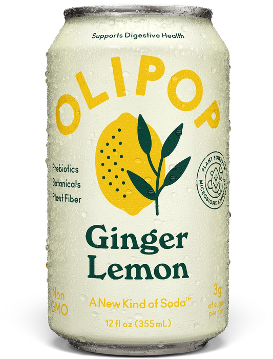 Olipop Ginger Lemon Sparkling Tonic 355ml