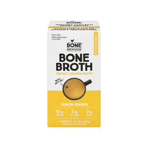 Bone Brewhouse Lemon Ginger Instant Chicken Bone Broth 80g 5pk