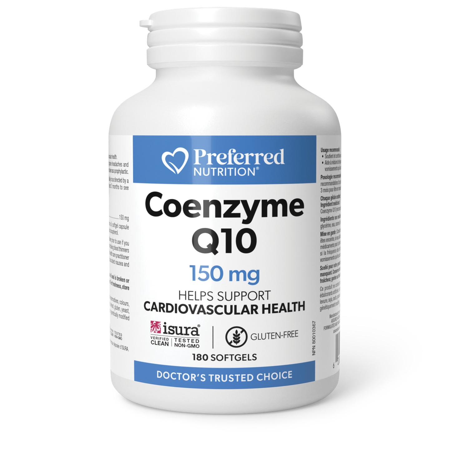 Preferred Nutrition Coenzyme Q10 150 mg 180 Capsules