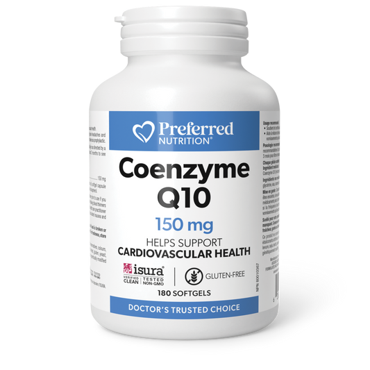 Preferred Nutrition Coenzyme Q10 150 mg 180 Capsules