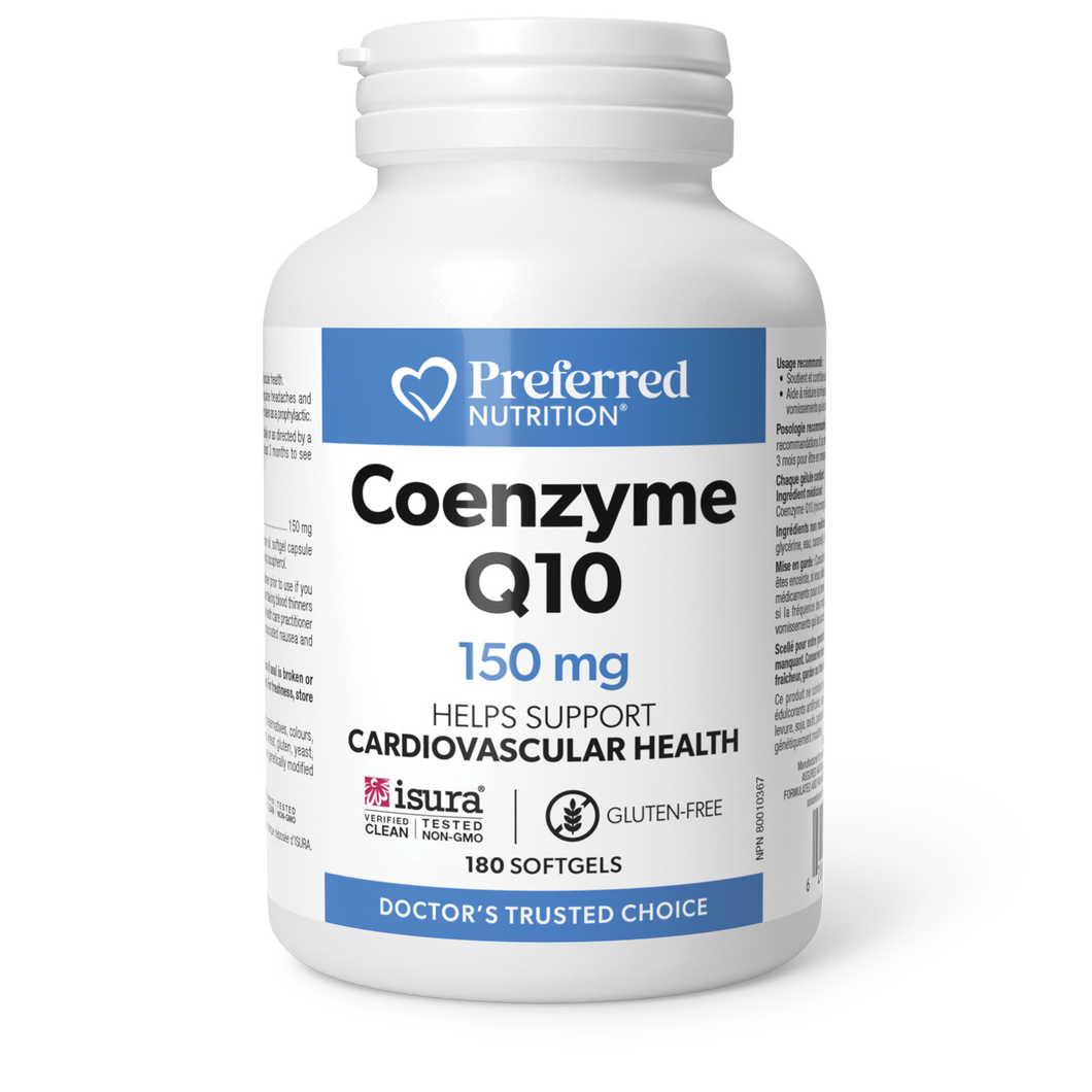 Preferred Nutrition Coenzyme Q10 150 mg 180 Capsules