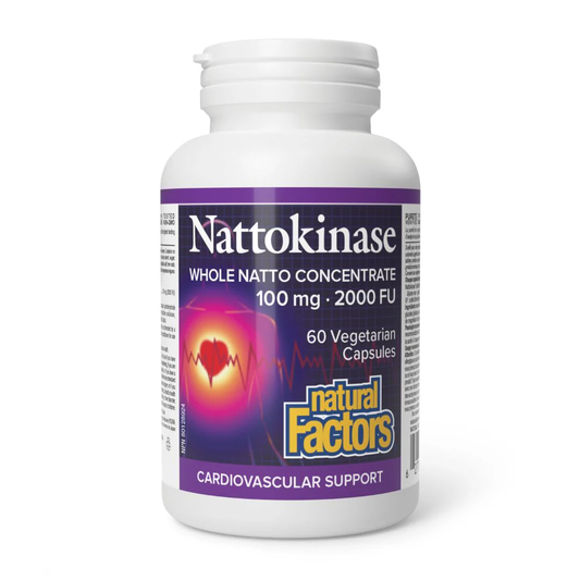 Natural Factors Nattokinase 100mg 60 Vegetarian Capsules