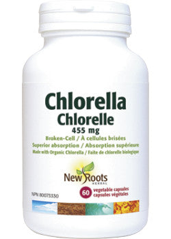 New Roots Chlorella 455mg 60cap