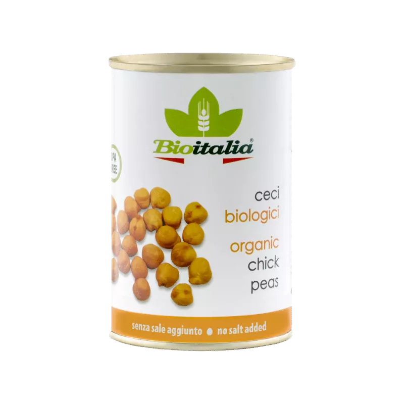 Bioitalia Organic Chickpeas No Salt Added 398ml