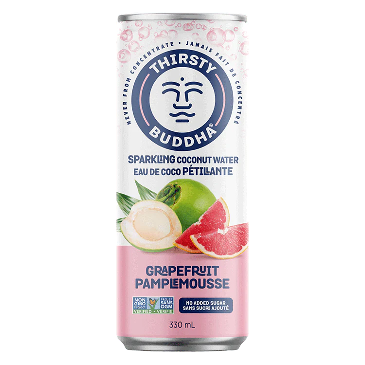 Thirsty Buddah Sparkling Coconut Water Grapefruit 330ml