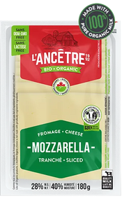 L'Ancetre Organic Sliced Mozzarella 28% 180g