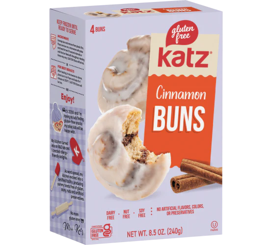 Katz Gluten Free Cinnamon Buns 240g