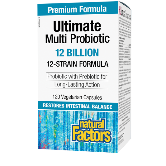 Natural Factors Ultimate Multi Probiotic 12 Billion 120 Vegetable Capsules