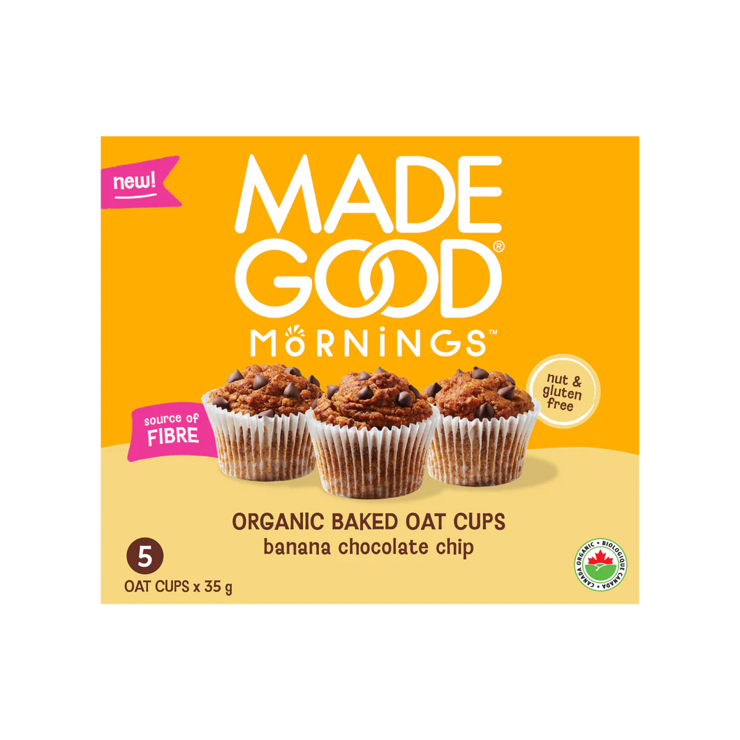 Made Good Mornings Oat Cups Banana Chocolate Chip 175g