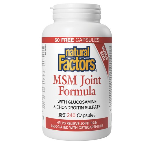 Natural Factors MSM Joint Formula 240 Capsules