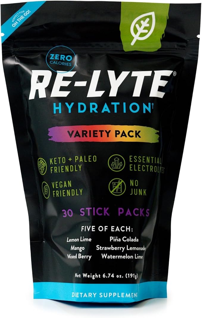 Redmond ReLyte Electrolyte Variety Pack Sticks 6.5g 30 Pack