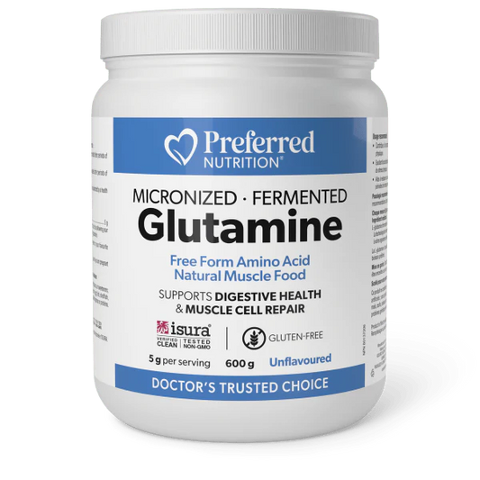 Preferred Nutrition Micronized Fermented Glutamine Unflavoured Powder 600g