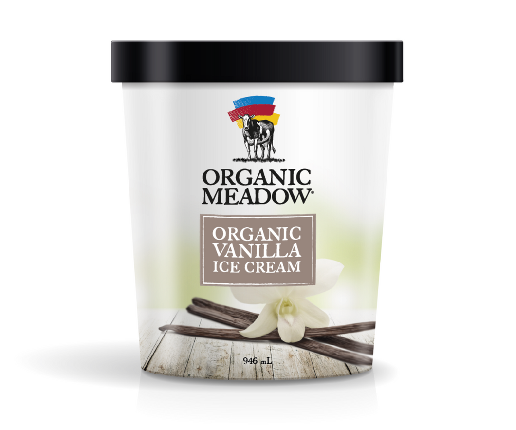 Organic Meadows Organic Vanilla Ice Cream 946ml