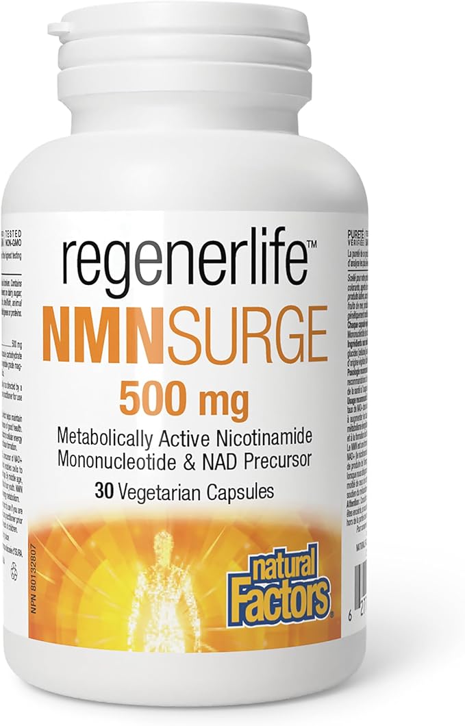 Natural Factors NMNSurge Nicotinamide Mononucleotide 500mg 30vcaps