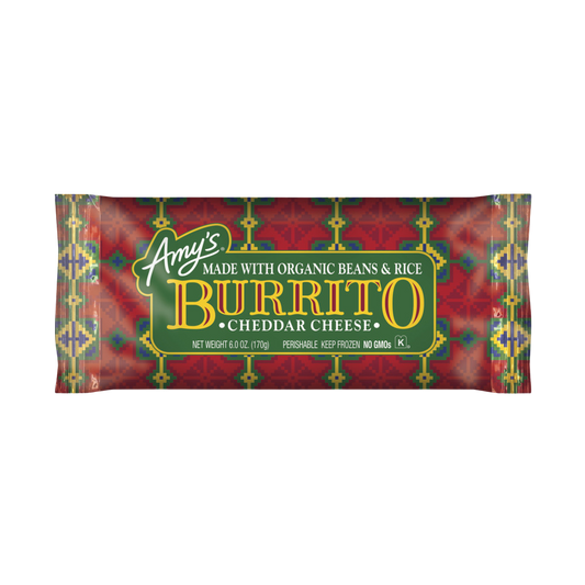 Amys Bean and Cheddar Cheese Burrito 170g