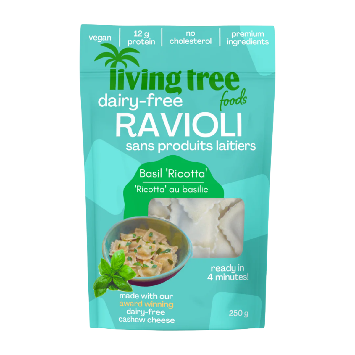 Living Tree Foods Basil Ricotta 250g