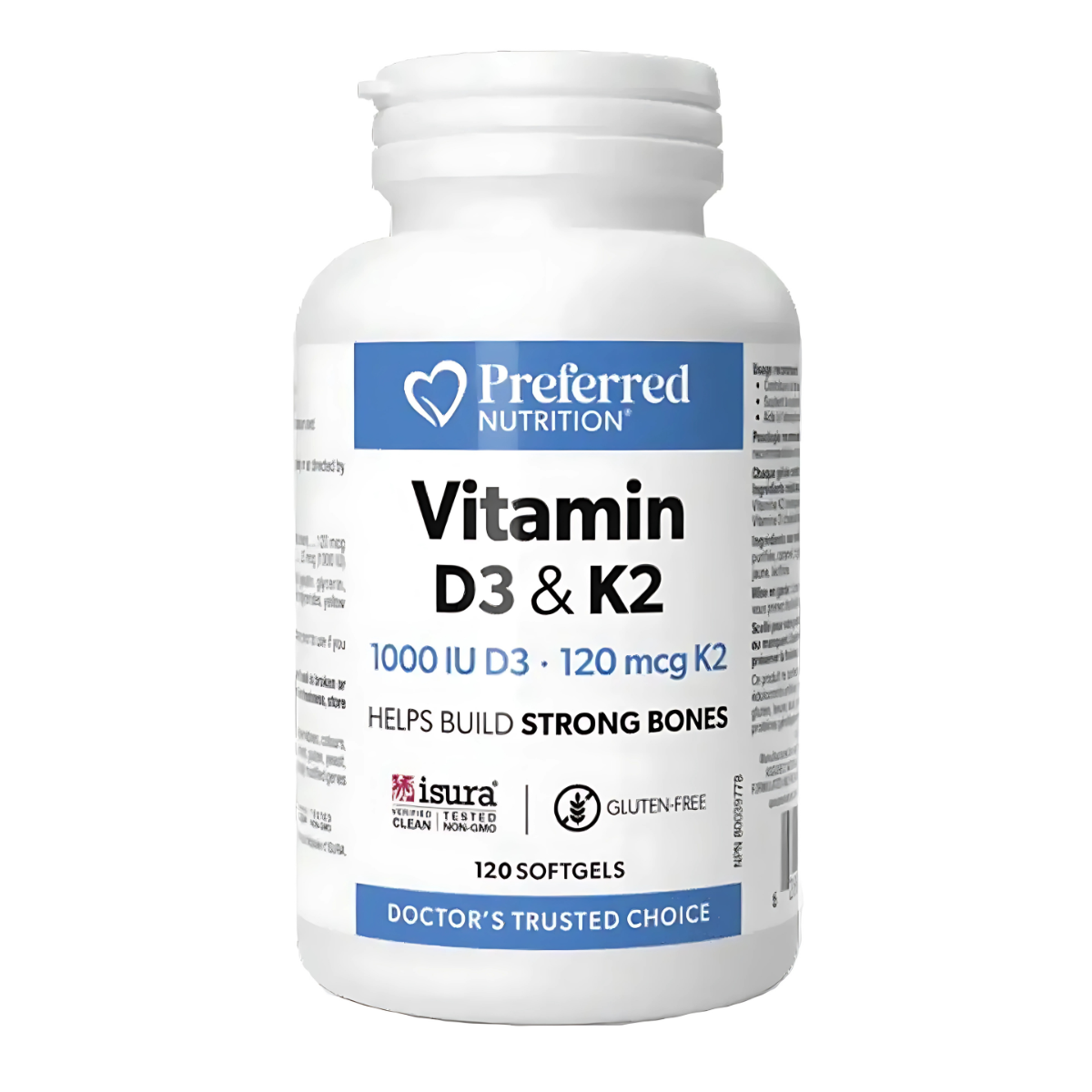 Preferred Nutrition Vitamin K2 & D3 120 softgels