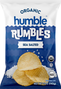 Humble Potato Company Organic Sea Salted Rumbles Potato Chips 135g