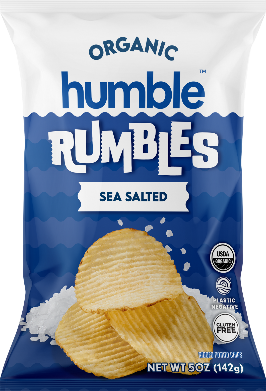 Humble Potato Company Organic Sea Salted Rumbles Potato Chips 135g
