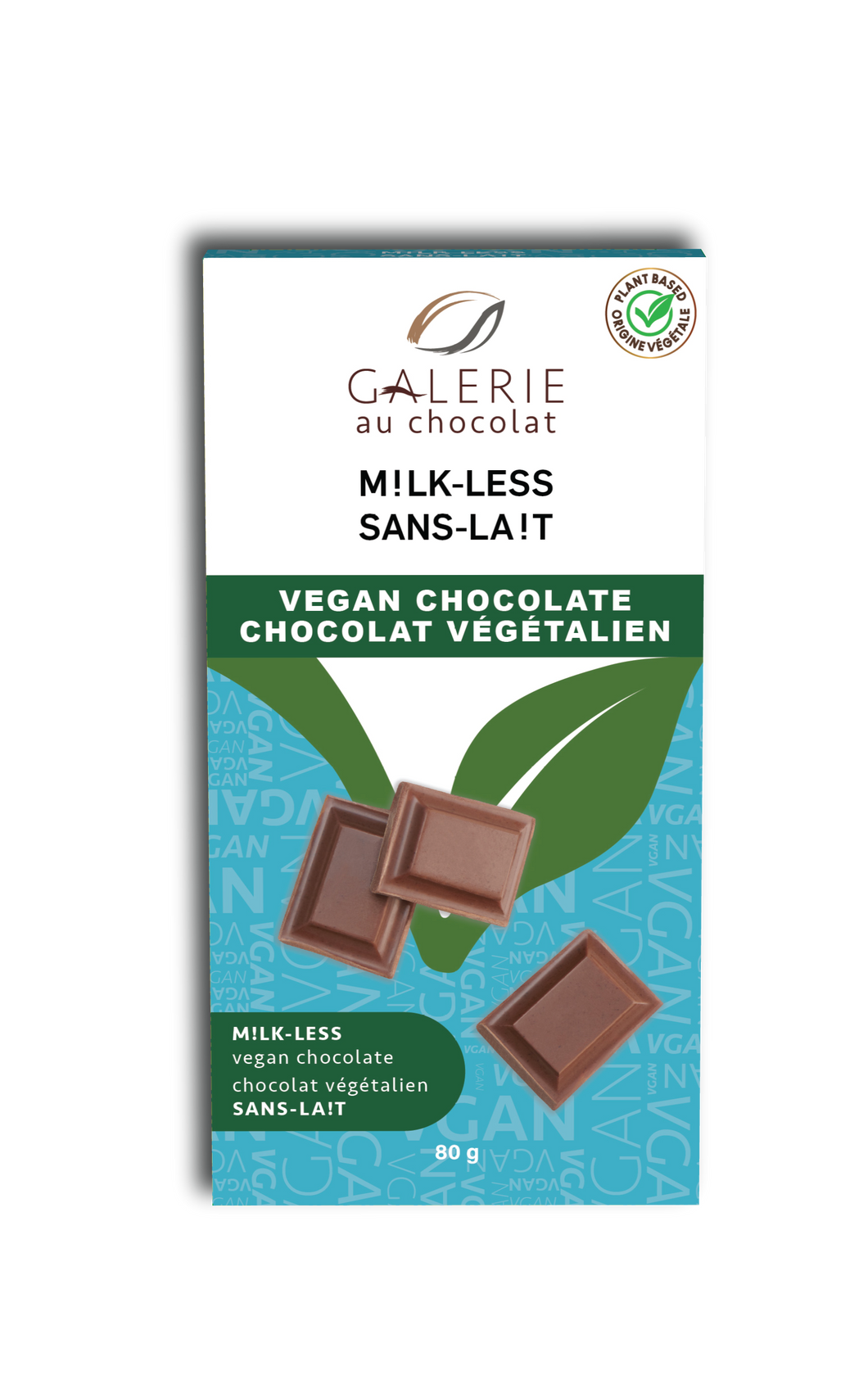 Galerie Au Chocolat Vegan Milkless Chocolate Bar 80g