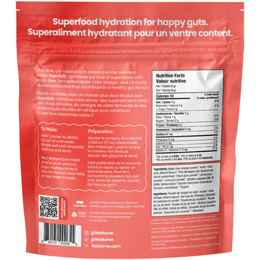 Blume SuperBelly Gut Hydration Peach Lychee 28g 15 Pack