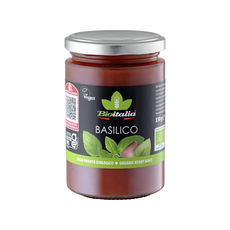 Bioitalia Organic Basilico Basil Pasta Sauce 358ml