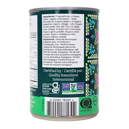 Siete Refried Ranchero Beans 398ml