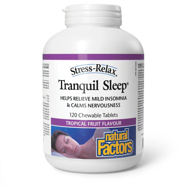 Natural Factors Tranquil Sleep 120 Chewable Tablets