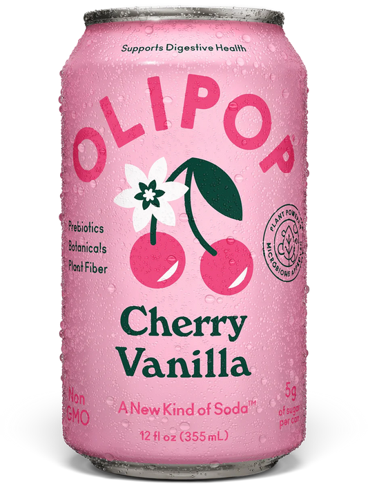 Olipop Cherry Vanilla Sparkling Tonic 355ml