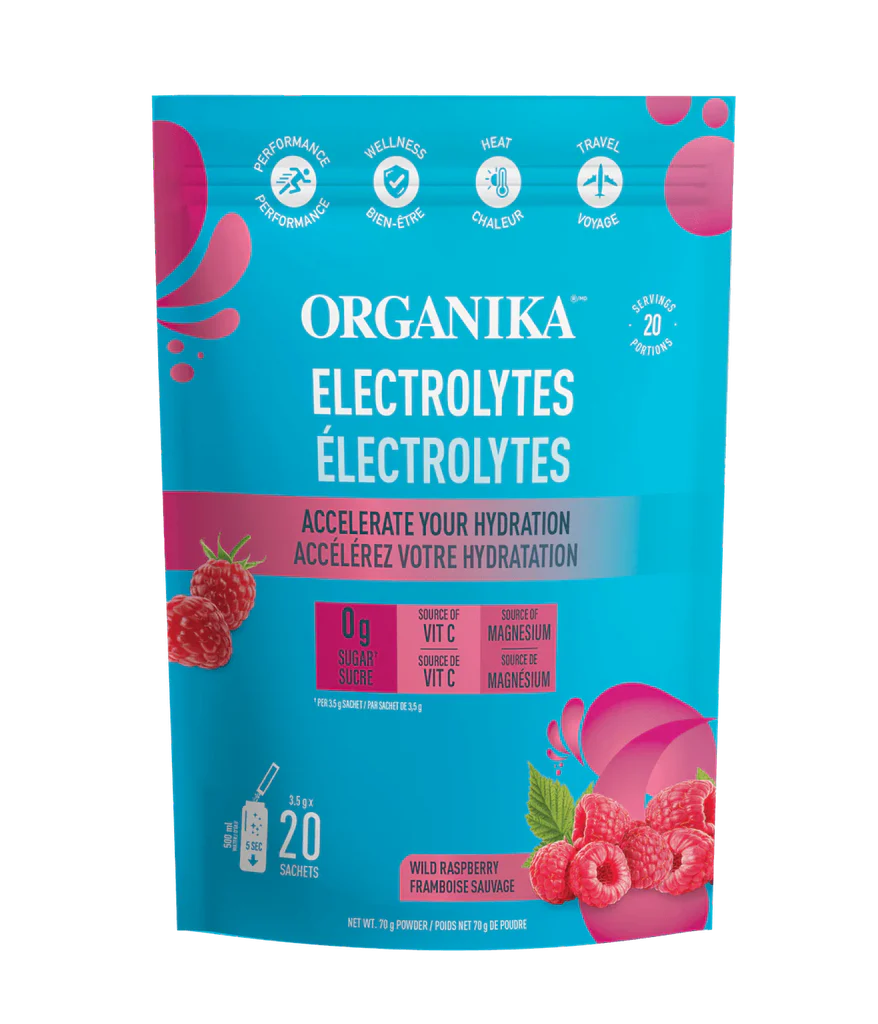 Organika Electrolytes Wild Raspberry Sachet 3.5g 20 Pack