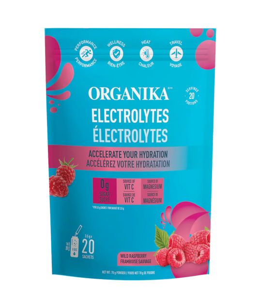 Organika Electrolytes Wild Raspberry Sachet 3.5g 20 Pack