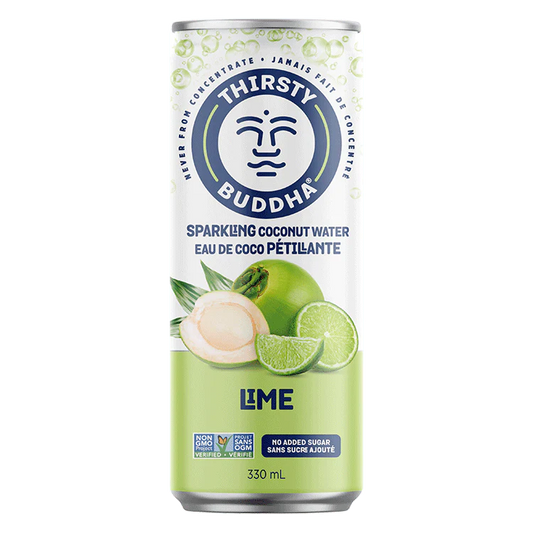 Thirsty Buddha Sparkling Coconut Water Lime 330ml