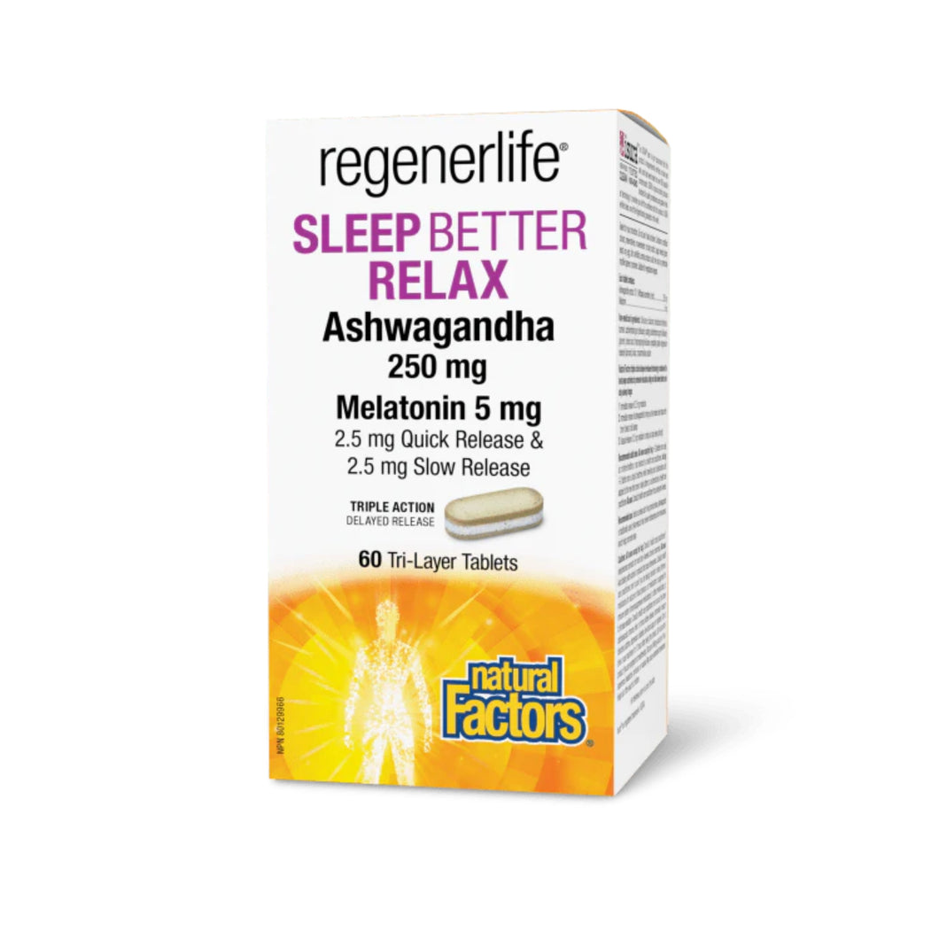 Natural Factors Regenerlife Sleep Better Relax 60tabs