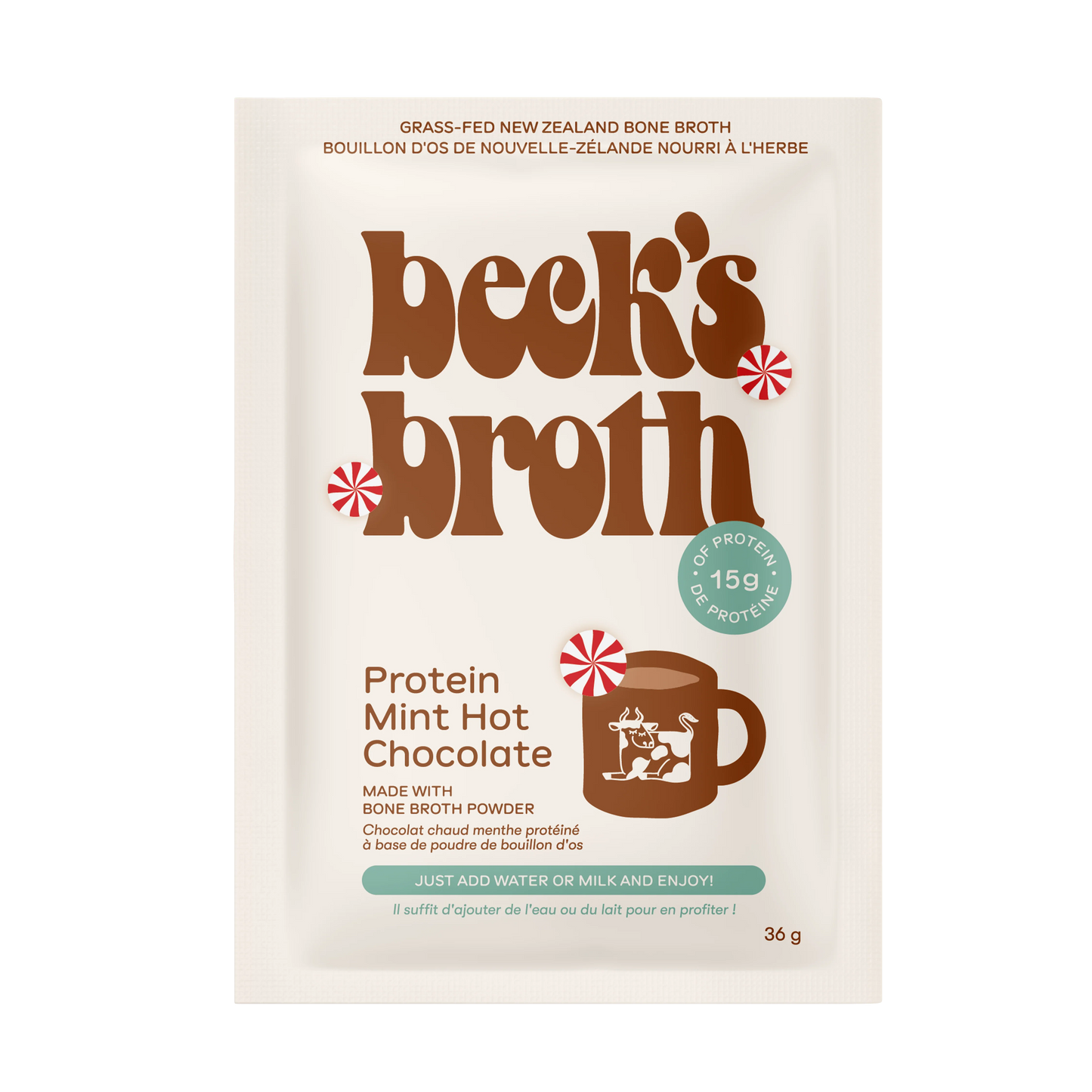 Beck's Broth Protein Mint Hot Chocolate 5pk