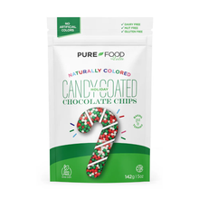 Load image into Gallery viewer, Pure Food By Estee Mini Candy Coated Holiday Chocolate Chips 141g
